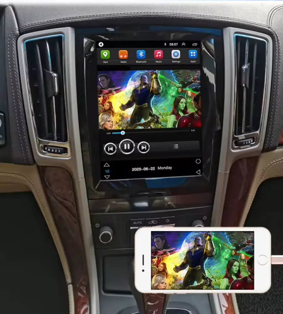 2007-2012 Cadillac Sls/Sts Car Radio Stereo Carplay & Android Auto Tesla-Style Vertical 9.7Inch