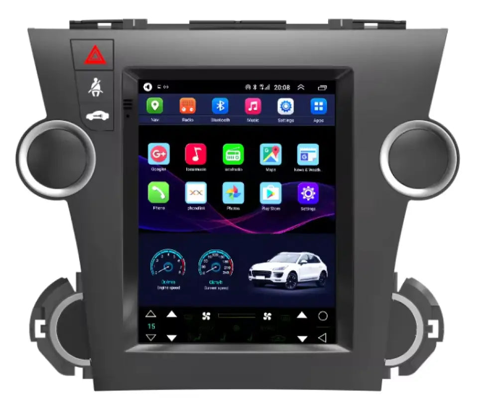 2007-2013 Toyota Highlander Carplaytech Car Radio Stereo With Wireless Carplay & Android Auto