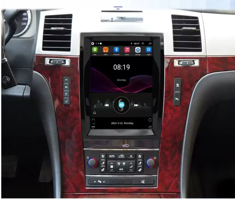2007-2016 Cadillac Escalade Car Radio Stereo Carplay & Android Auto Tesla-Style Vertical 9.7Inch