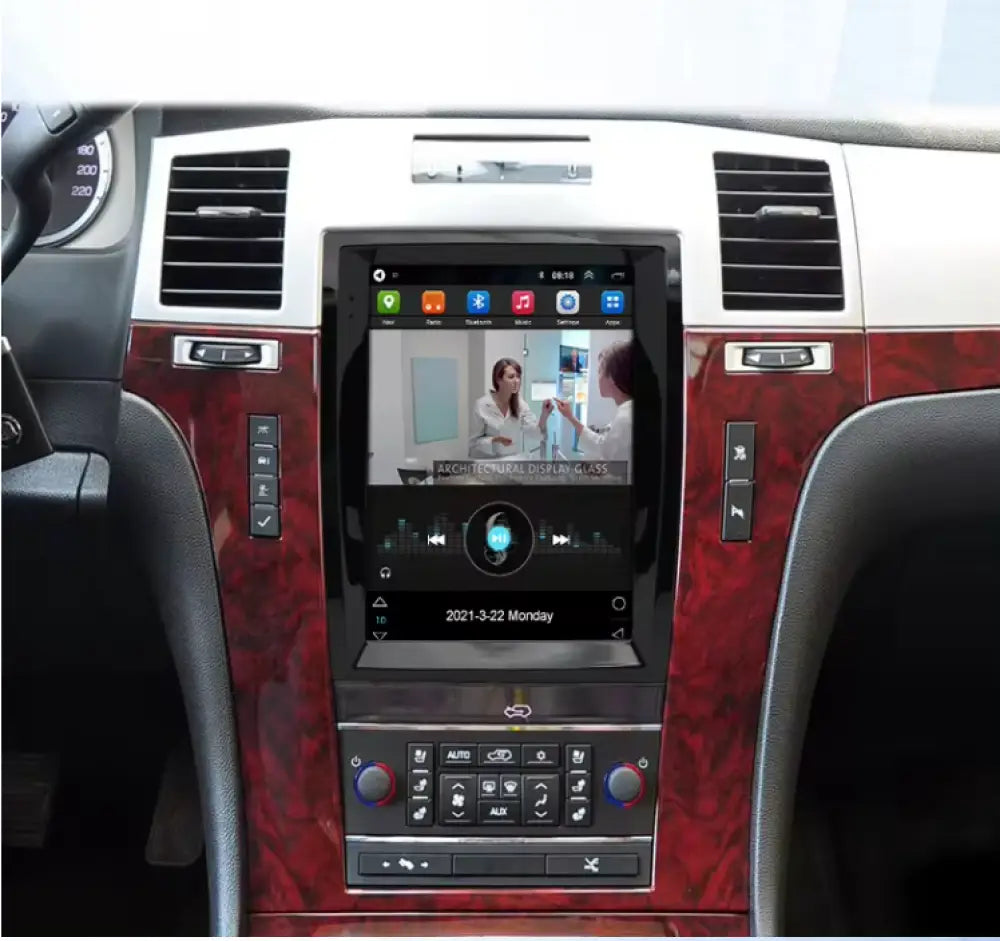 2007-2016 Cadillac Escalade Car Radio Stereo Carplay & Android Auto Tesla-Style Vertical 9.7Inch