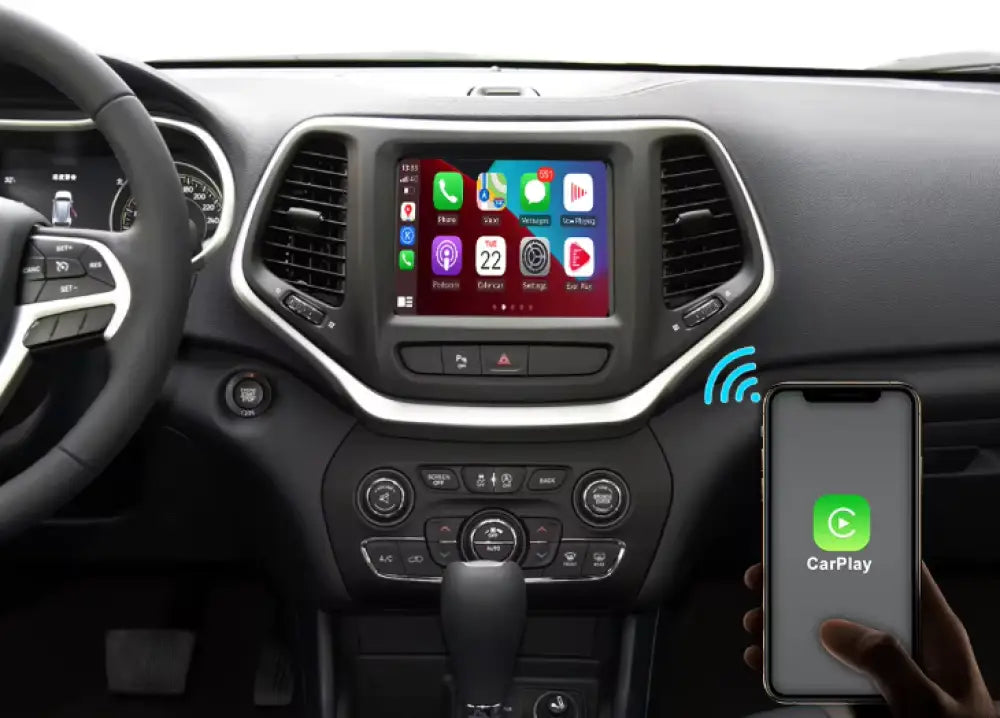 2012-2018 Jeep Grand Cherokee/ Wrangler/ Compass Carplaytech Wireless Apple Carplay & Android Auto