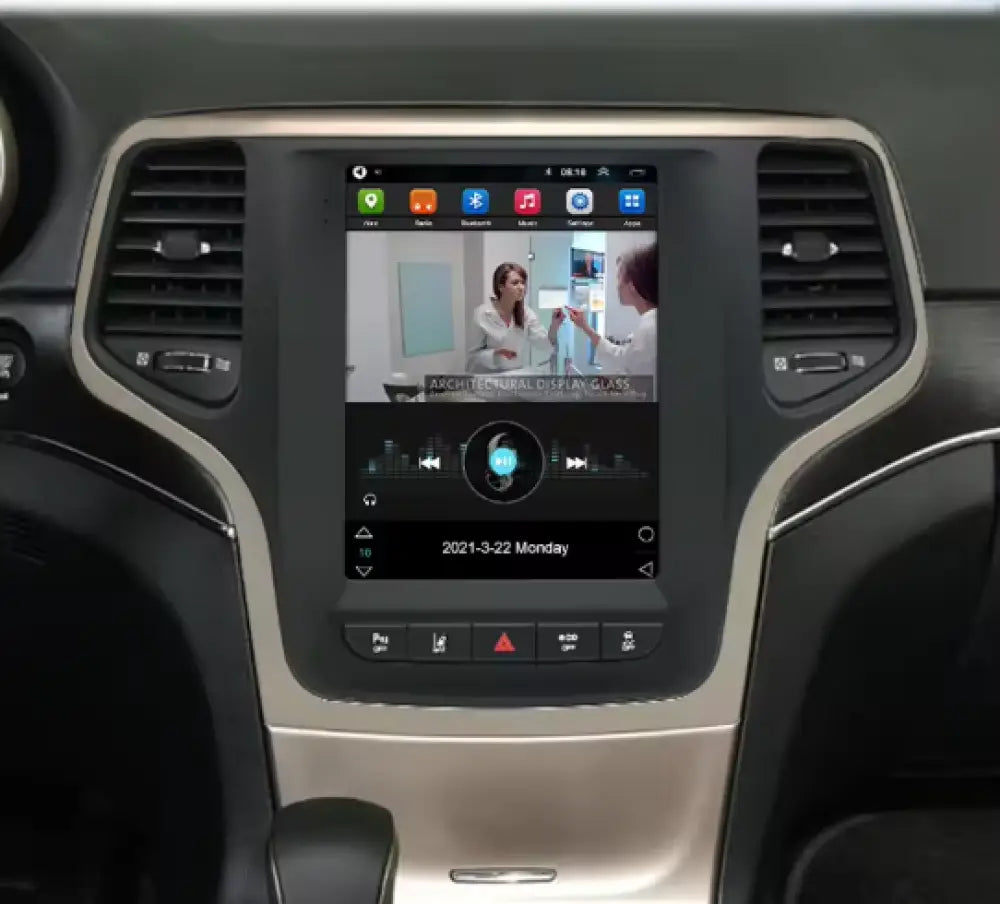 2013-2022 Jeep Grand Cherokee Car Radio Stereo Carplay & Android Auto Tesla-Style Vertical 9.7Inch