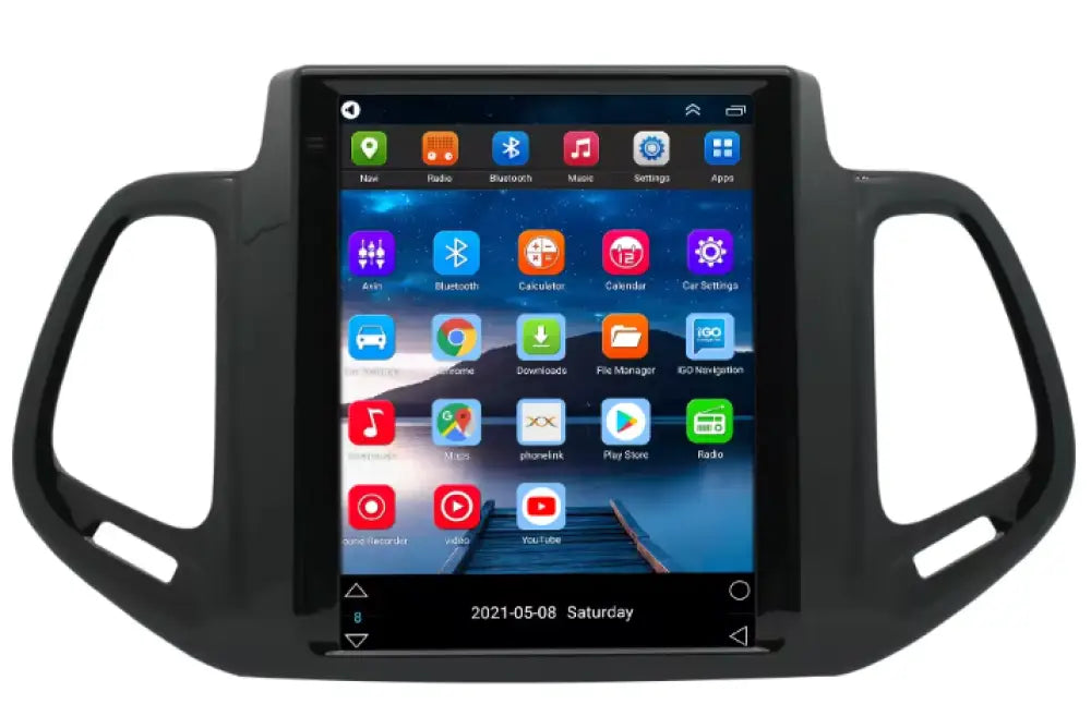 2017-2019 Jeep Compass Car Radio Stereo Carplay & Android Auto Tesla-Style Vertical 9.7Inch Screen