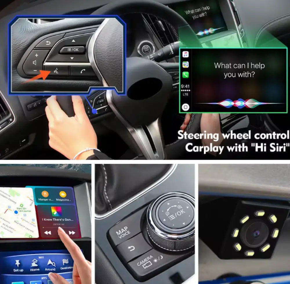 Apple Carplay & Android Auto Oem Integration Accessory For Infiniti 2015-2020 Models