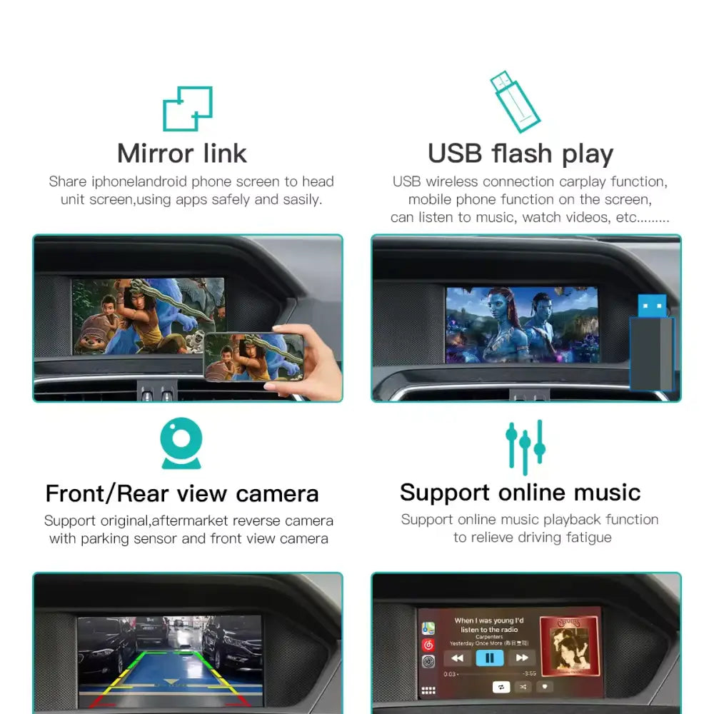 Apple Carplay & Android Auto Oem Integration Mercedes-Benz 2012-2019 Models