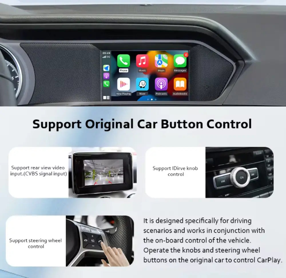 Apple Carplay & Android Auto Oem Integration Mercedes-Benz 2012-2019 Models