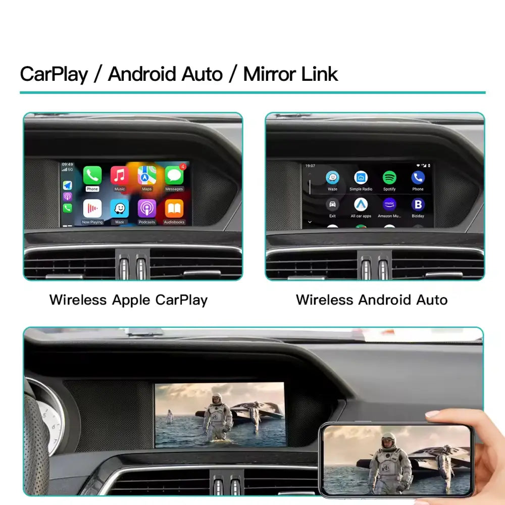 Apple Carplay & Android Auto Oem Integration Mercedes-Benz 2012-2019 Models