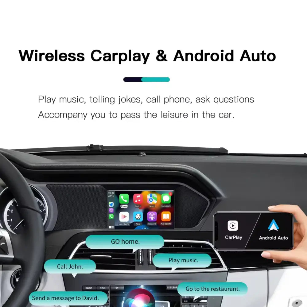Apple Carplay & Android Auto Oem Integration Mercedes-Benz 2012-2019 Models
