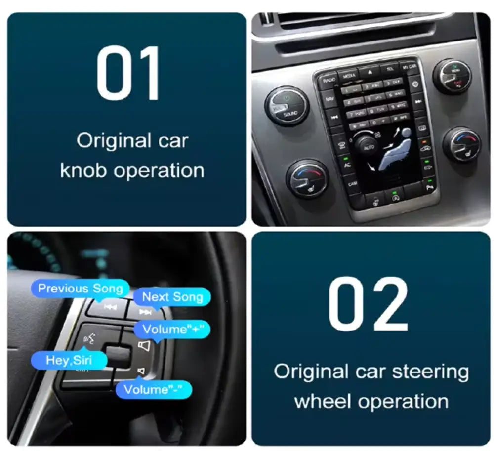 Apple Carplay & Android Auto Oem Integration Volvo 2015-2022 Models