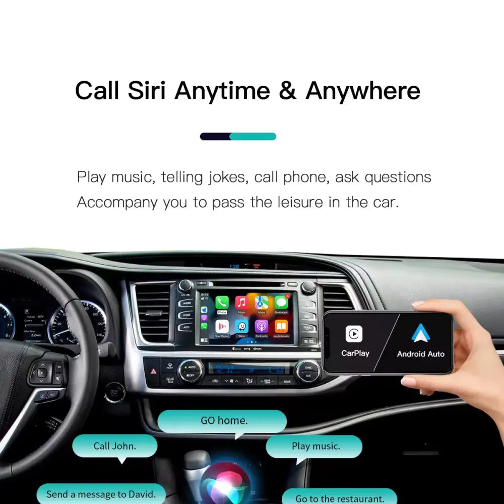 Apple Carplay & Android Auto Wireless Oem Integration Accessory For Toyota 2014-2019