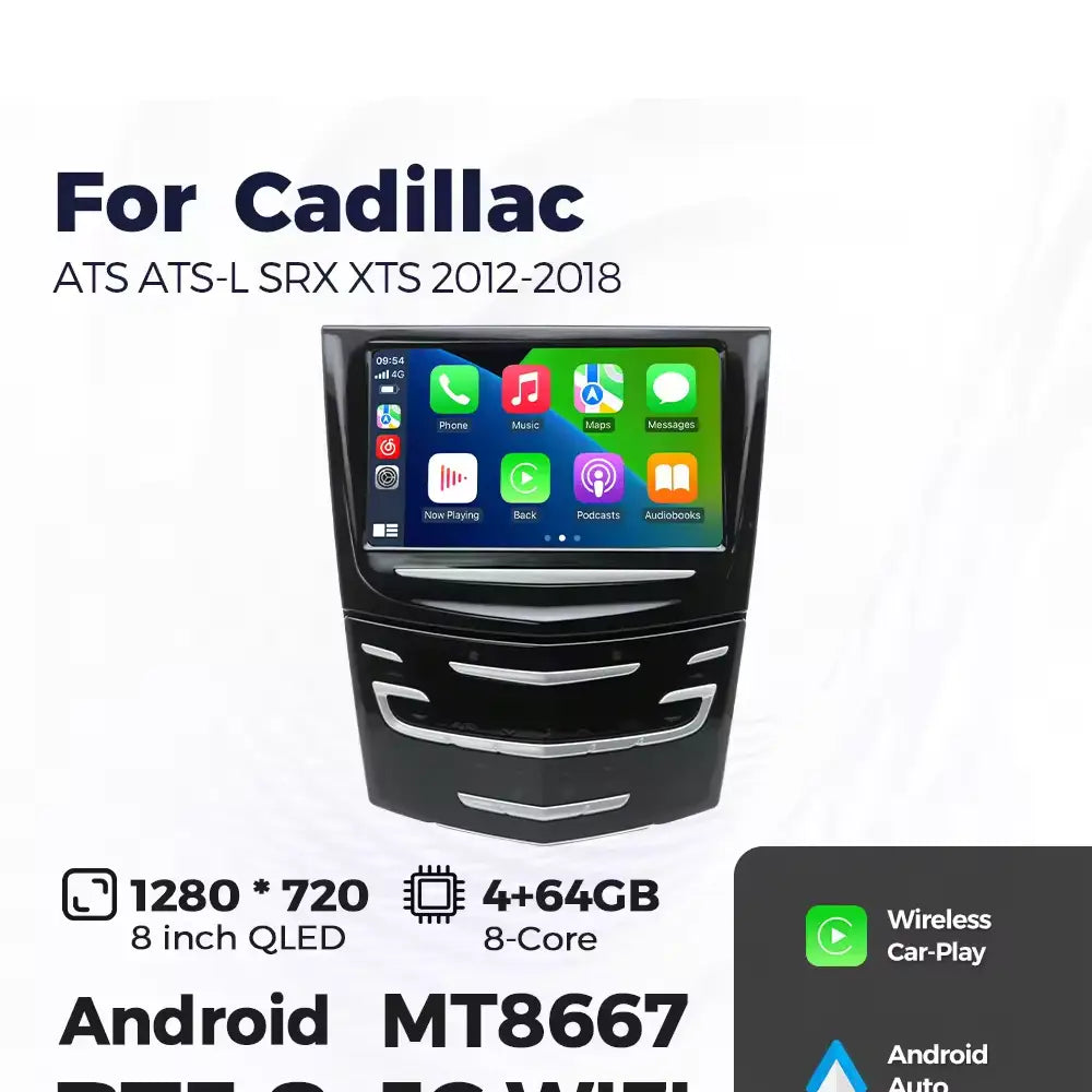 Cadillac Ats/Ats-L/ Srx/ Xts 2012-2018 Carplay & Android Auto 8Inch Car Radio Screen Multimedia