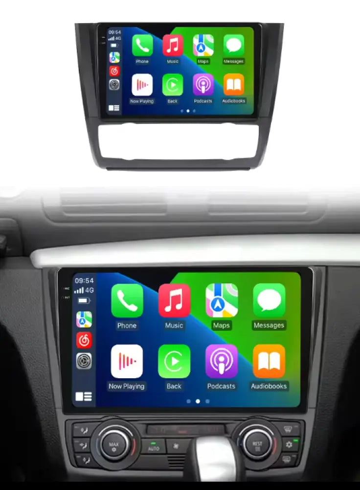Carplaytech 9.5Inch Screen Carplay Car Radio For 2008-2012 Bmw 1 Series - And Android Auto- Plug