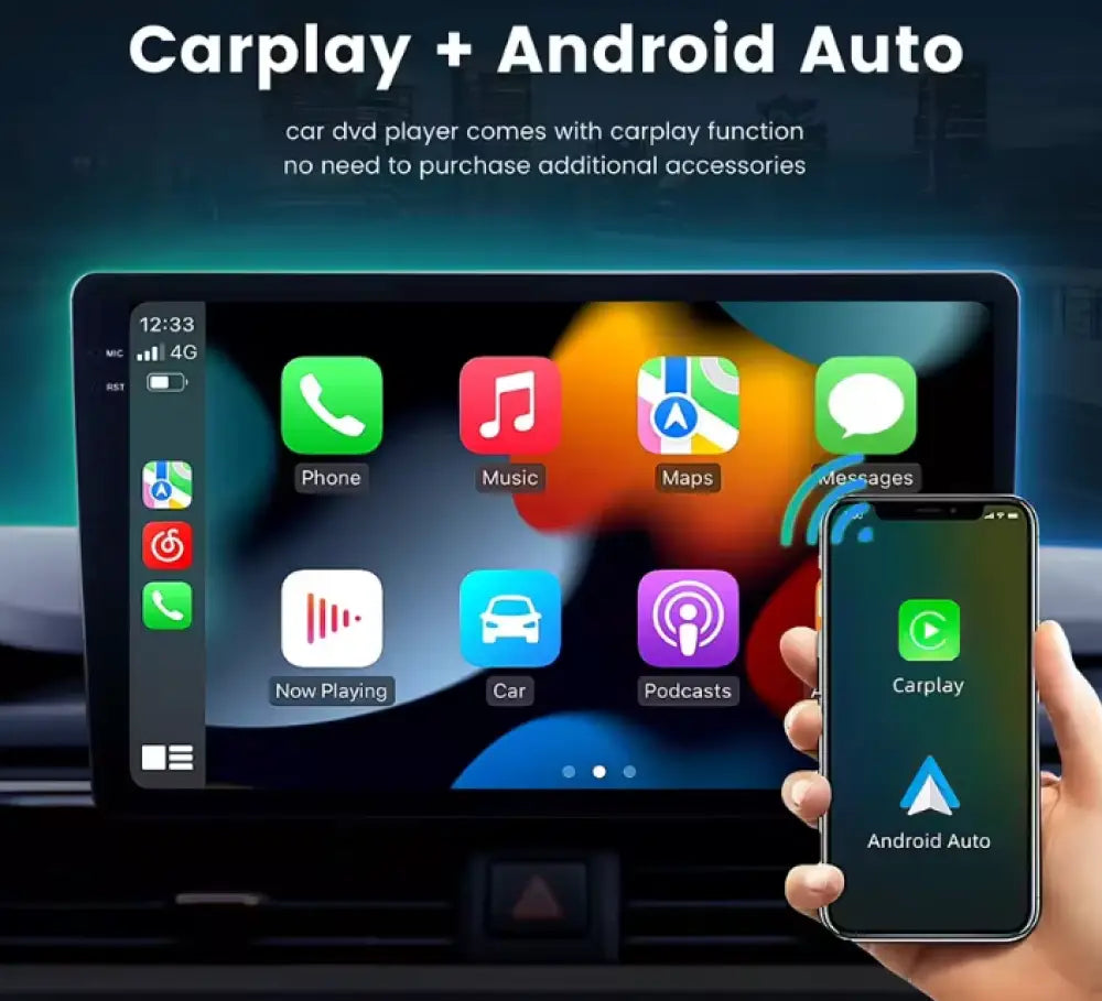 Carplaytech 9 Inch Touchscreen Android Car Audio Player Car Multimedia For Audi A4 2005-2017