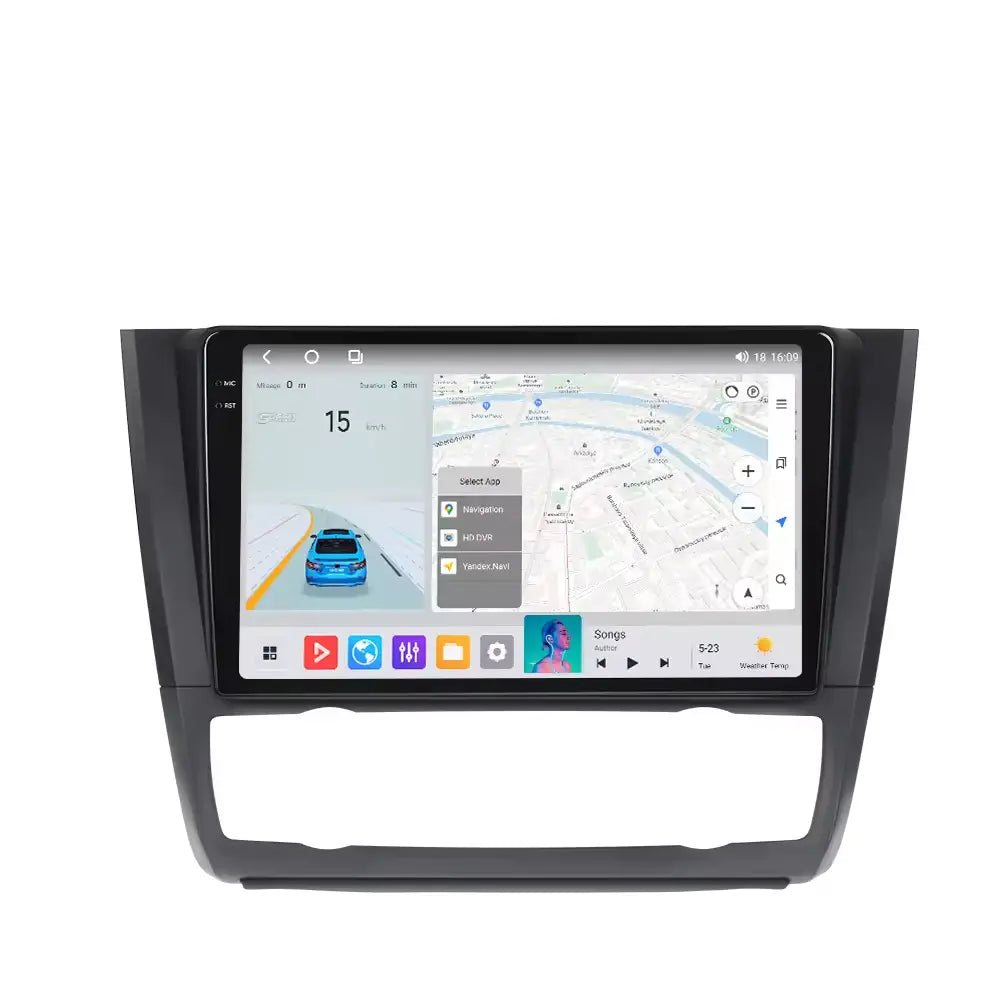Carplaytech 9Inch Screen Carplay Car Radio For 2008-2012 Bmw 1 Series - And Android Auto- Plug