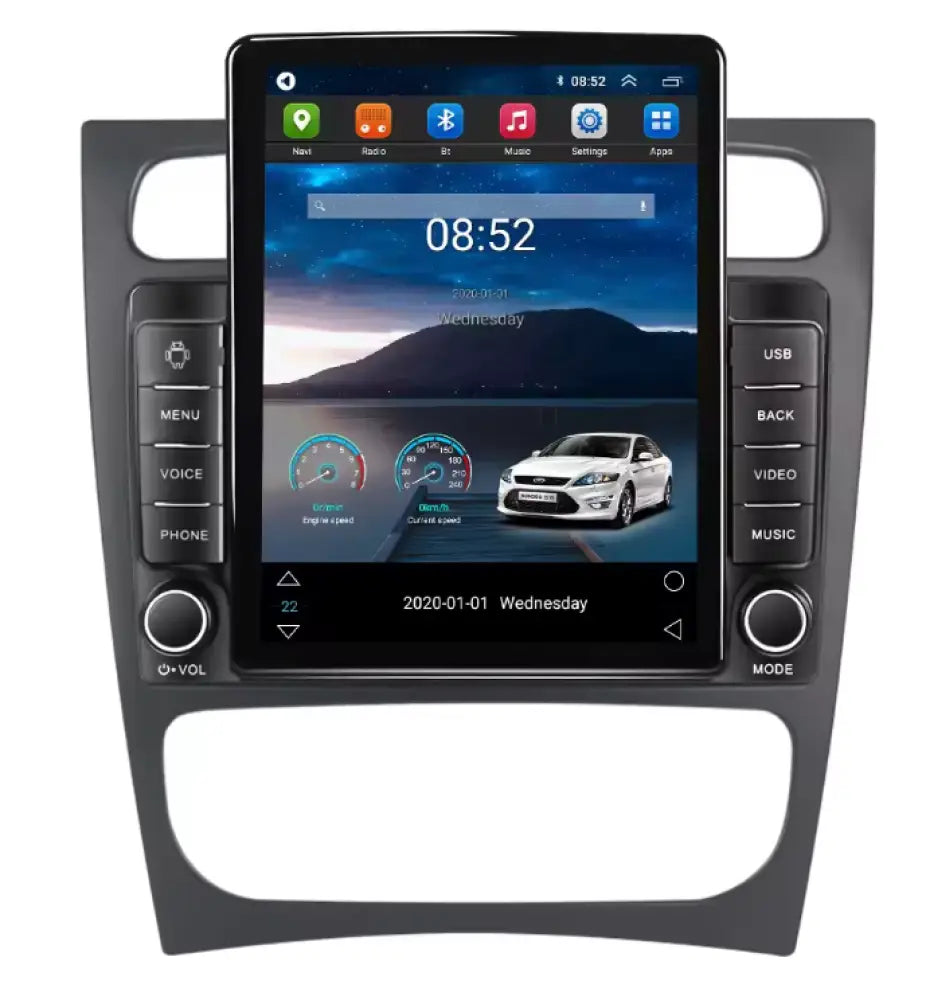 Carplaytech Mercedes-Benz 1998-2009/ Tesla-Style Vertical Touchscreen/ 4G/ Android 11/ 8 Core/ 2 +