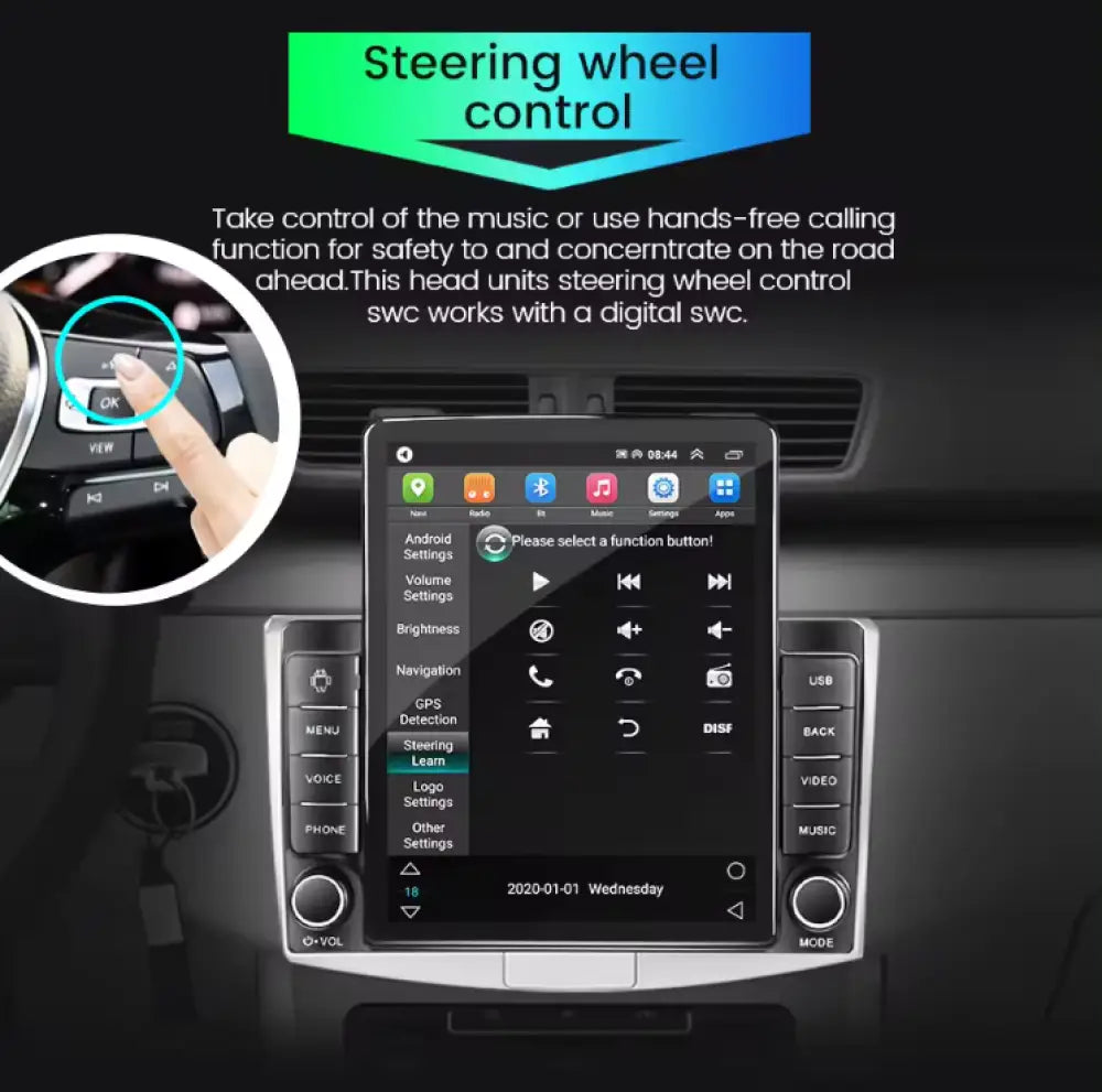 Carplaytech Mercedes-Benz 1998-2009/ Tesla-Style Vertical Touchscreen/ 4G/ Android 11/ 8 Core/ 2 +