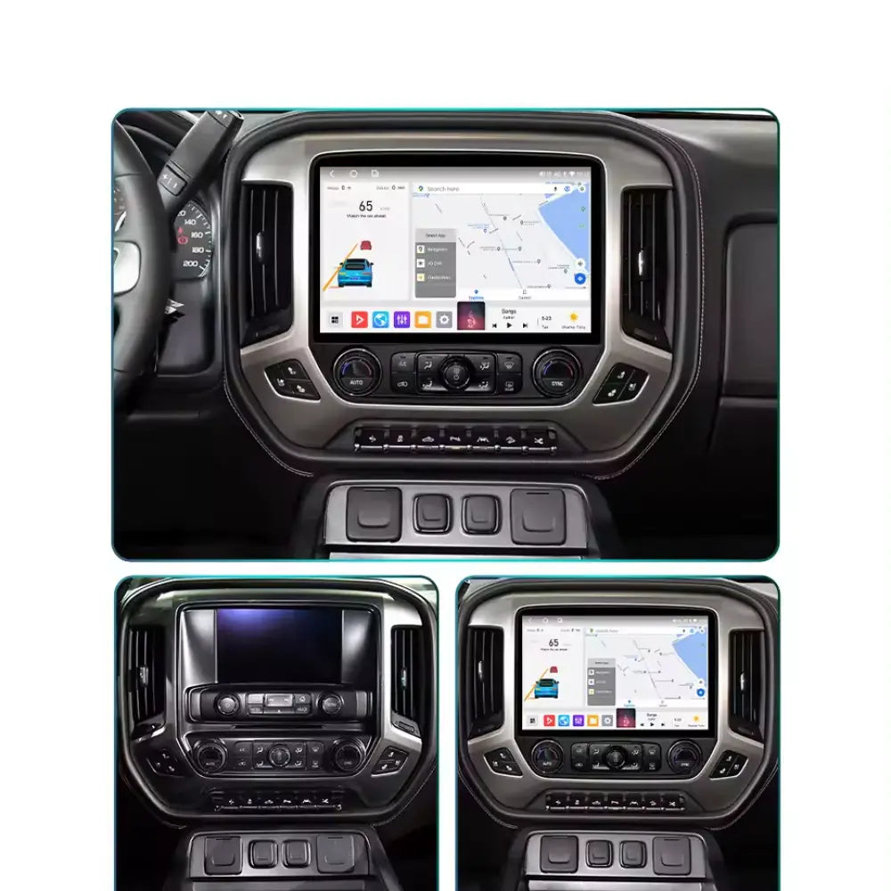 Chevrolet Colorado 2014-2018 Silverado Gmc Sierra 2014-2020 12.4Inch Wireless Carplay & Android