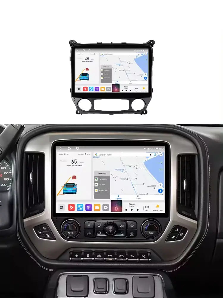 Chevrolet Colorado 2014-2018 Silverado Gmc Sierra 2014-2020 Carplay & Android Auto 12.4Inch Car