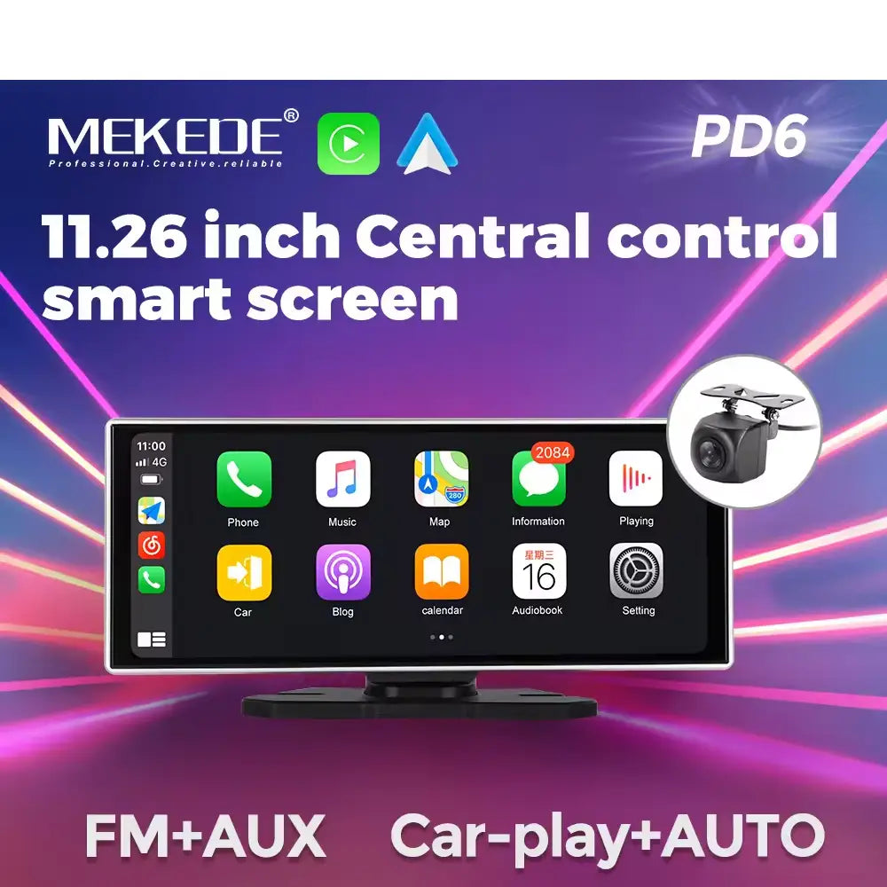 Dsp Carplay Android Auto Car Radio 11.26 Inch Car-Player Screen With Type C Av In Tf Card Aux Ports