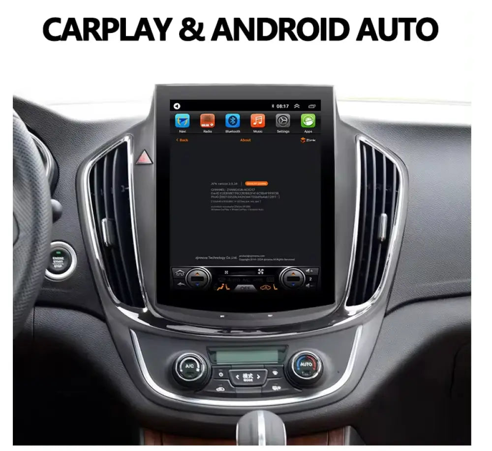 Ford F150 2008-2014 Carplaytech 12.1 Inch Android Wireless Carplay & Auto Tesla-Style Screen Car