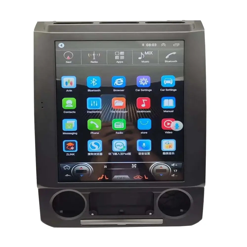 Ford F150 2015-2020 Carplay And Android Auto 12.1 Inch Car Tesla-Style Touchscreen Radio Gps