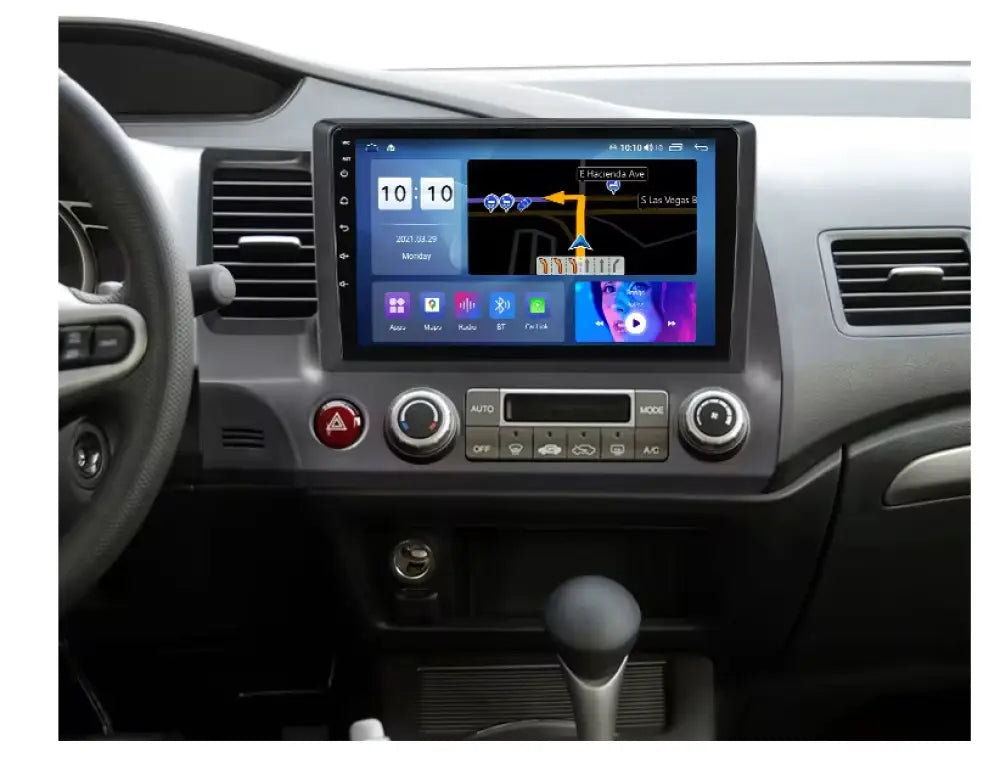 Honda Civic 2004-2010 Carplaytech Wireless Carplay & Android Auto Touchscreen/ Bluetooth-Enabled