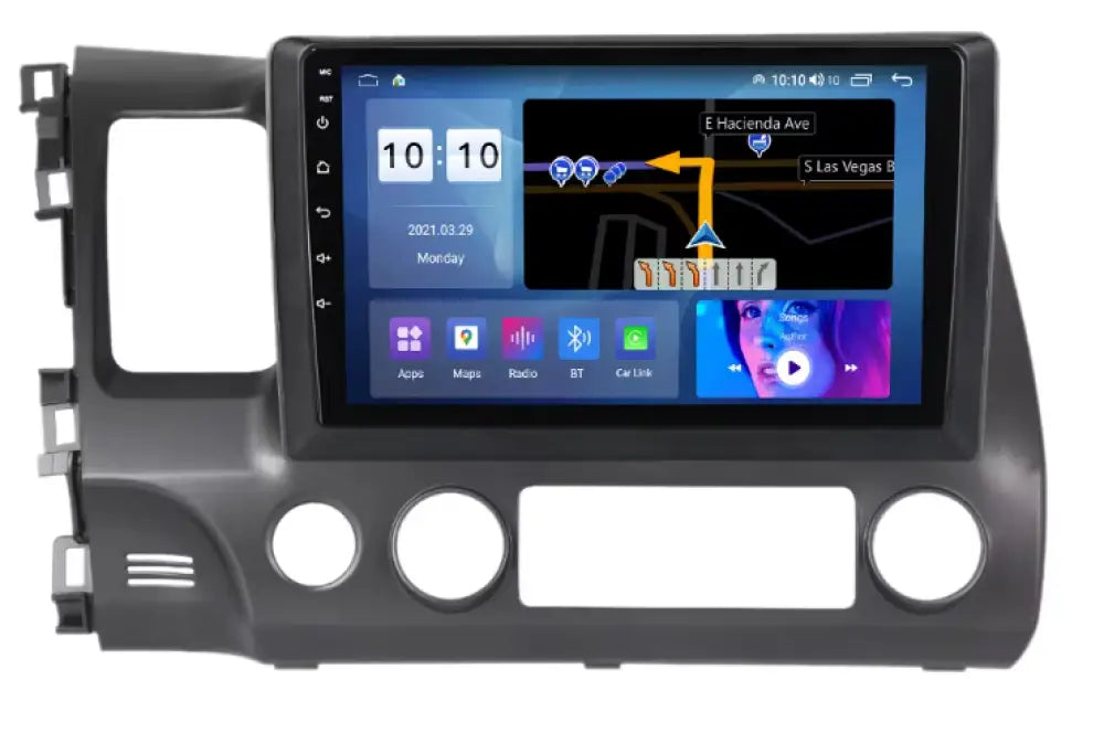 Honda Civic 2004-2010 Carplaytech Wireless Carplay & Android Auto Touchscreen/ Bluetooth-Enabled