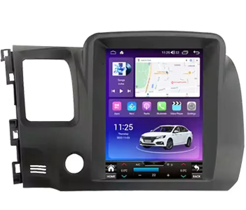 Honda Civic 2006-2011 Carplaytechtesla-Style Android Touchscreen/ 4G/ Built-In Gps Mp3 / Mp4