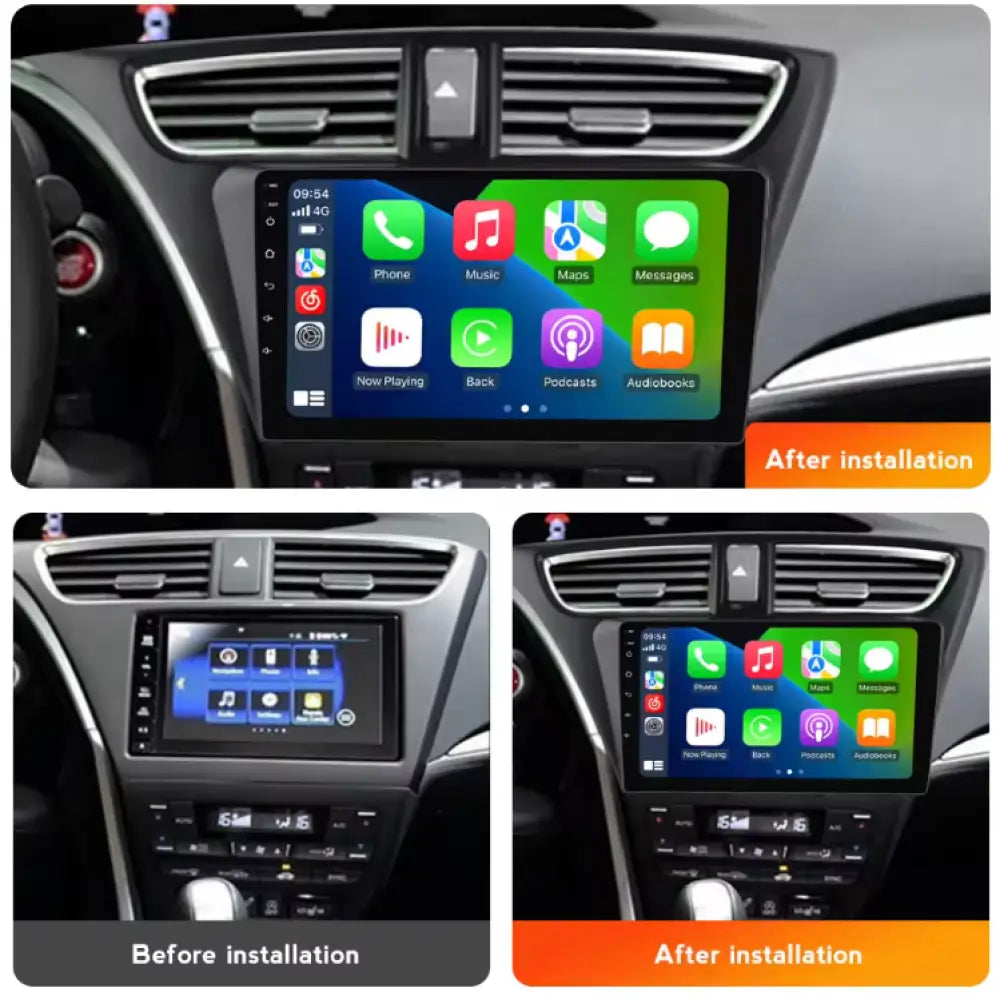 Honda Civic 2012-2017 Carplaytech Wireless Carplay & Android Auto Touchscreen/ Bluetooth-Enabled