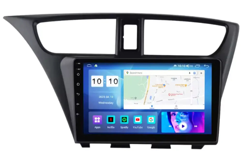 Honda Civic 2012-2017 Carplaytech Wireless Carplay & Android Auto Touchscreen/ Bluetooth-Enabled