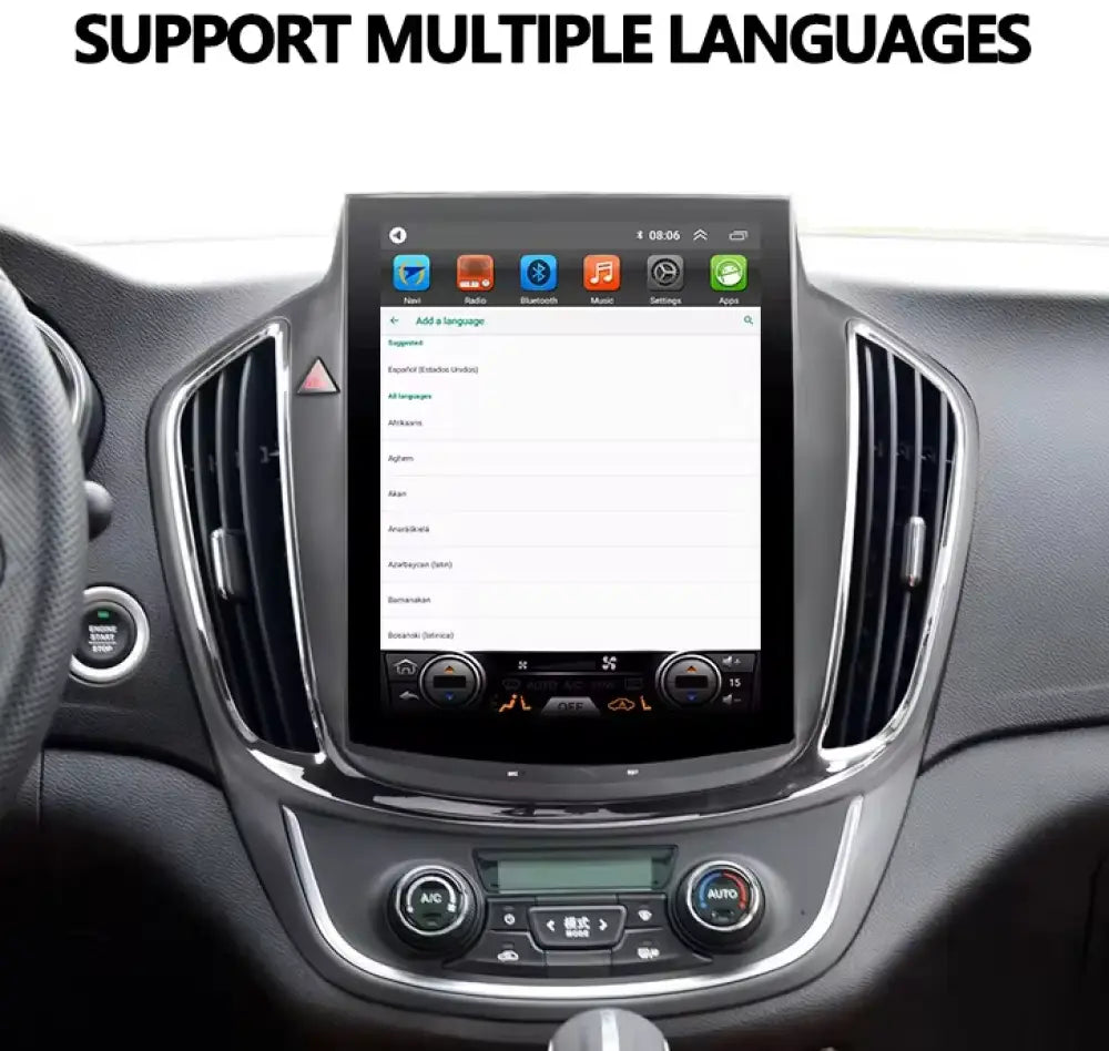 Jeep Cherokee 2014-2018 Car Radio Stereo Carplay & Android Auto Tesla-Style Vertical 9.7Inch Screen