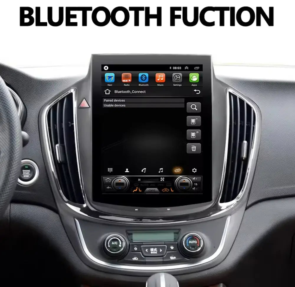 Jeep Cherokee 2014-2018 Car Radio Stereo Carplay & Android Auto Tesla-Style Vertical 9.7Inch Screen