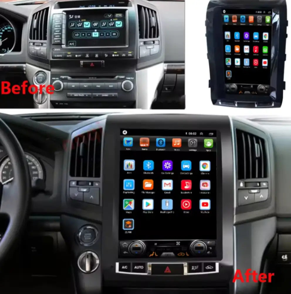 Jeep Grand Cherokee 2014-2017 Carplaytech 12.8Inch Wireless Carplay & Android Auto Tesla-Style