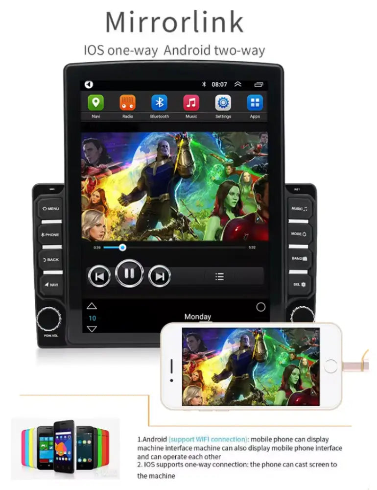 Mazda 3 2003-2009 Carplaytech Car Radio Stereo Carplay & Android Auto Tesla-Style Vertical 9.7Inch