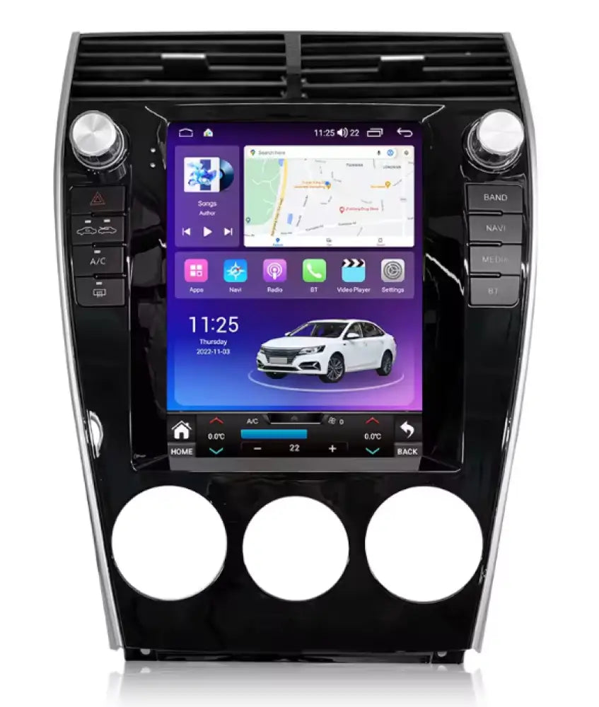 Mazda 6 2009-2013 Carplaytech Car Radio Stereo Carplay & Android Auto Tesla-Style Vertical 9.7Inch