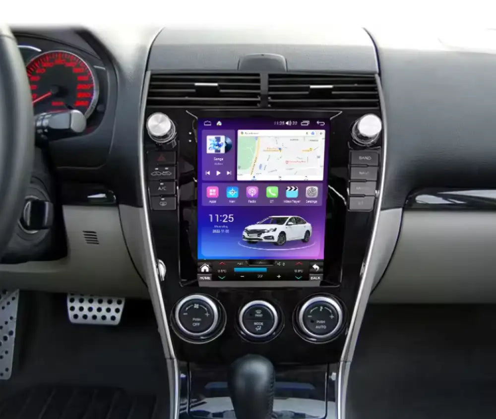 Mazda 6 2009-2013 Carplaytech Car Radio Stereo Carplay & Android Auto Tesla-Style Vertical 9.7Inch