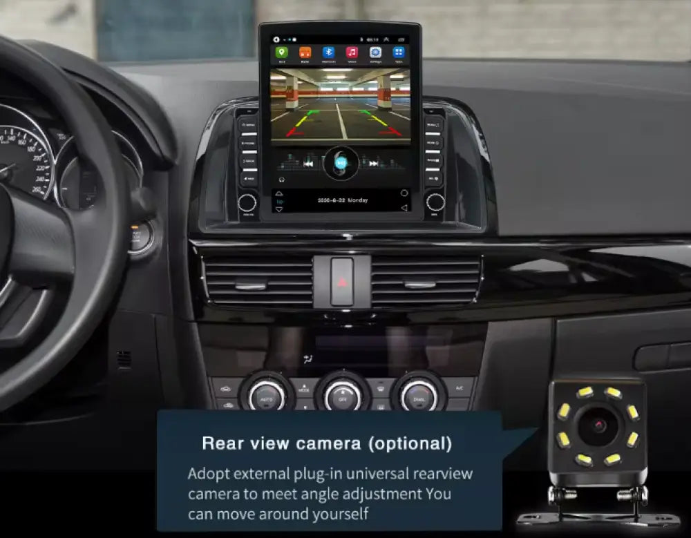 Mazda Cx5 2012-2017 Carplaytech Car Radio Stereo Carplay & Android Auto Tesla-Style Vertical