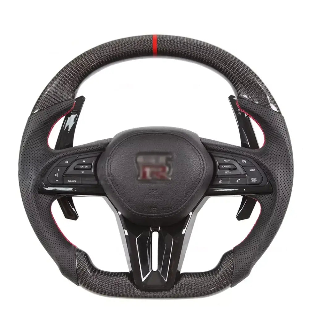Nissan 2007-2020 Gtr R35 Skyline R34 Carbon Fiber Steering Wheel
