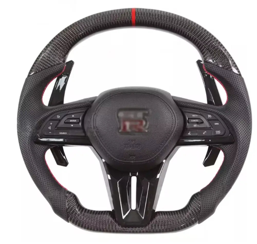 Nissan 2007-2020 Gtr R35 Skyline R34 Carbon Fiber Steering Wheel