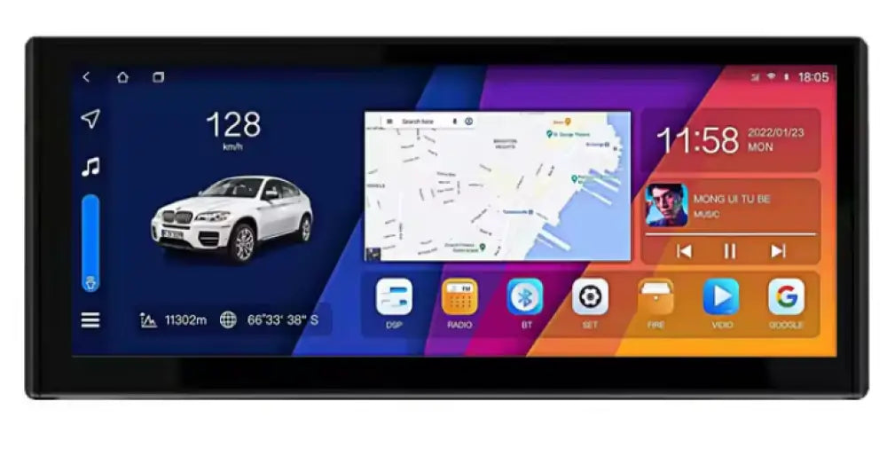 Toyota Camry 2018-2022 Carplaytech Wireless Carplay & Android Auto 12.3 Inch Touchscreen Gps