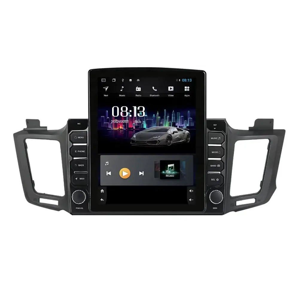 Toyota Rav4 2013-2017 Carplaytech Wireless Carplay & Android Auto Tesla-Style Vertical Car
