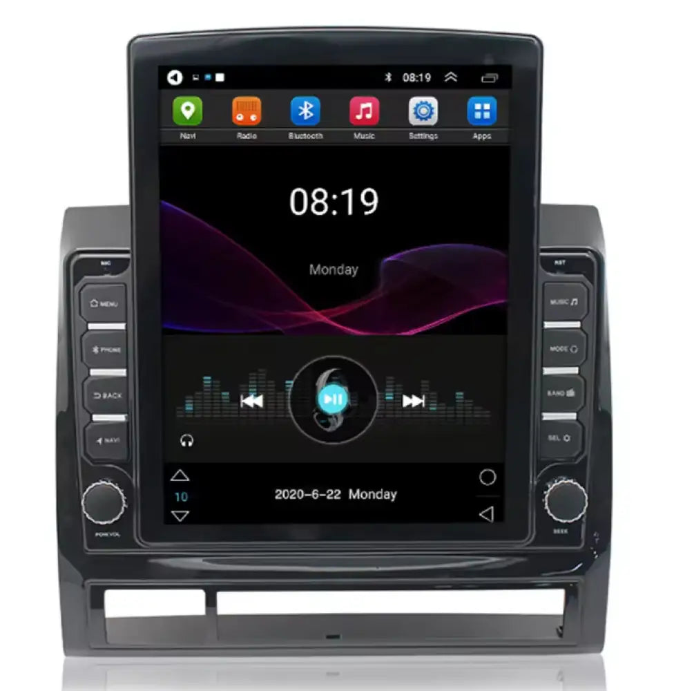 Toyota Tacoma 2005-2013 Carplaytech Wireless Carplay & Android Auto Tesla-Style Vertical 9.7 Inch