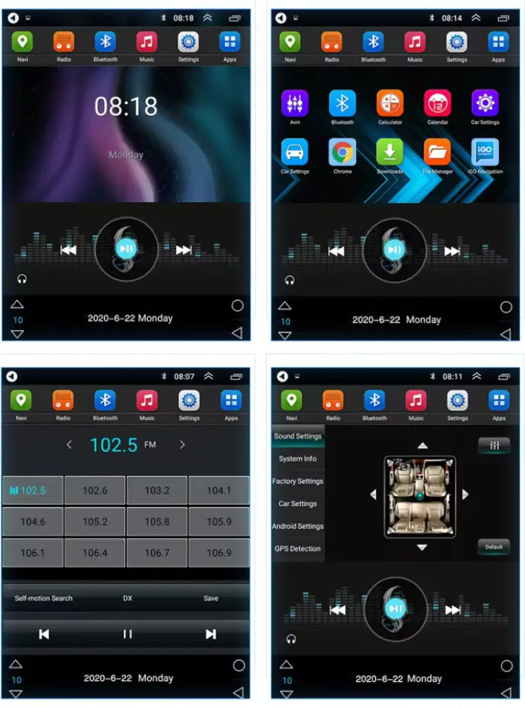 Toyota Tacoma 2005-2013 Carplaytech Wireless Carplay & Android Auto Tesla-Style Vertical 9.7 Inch