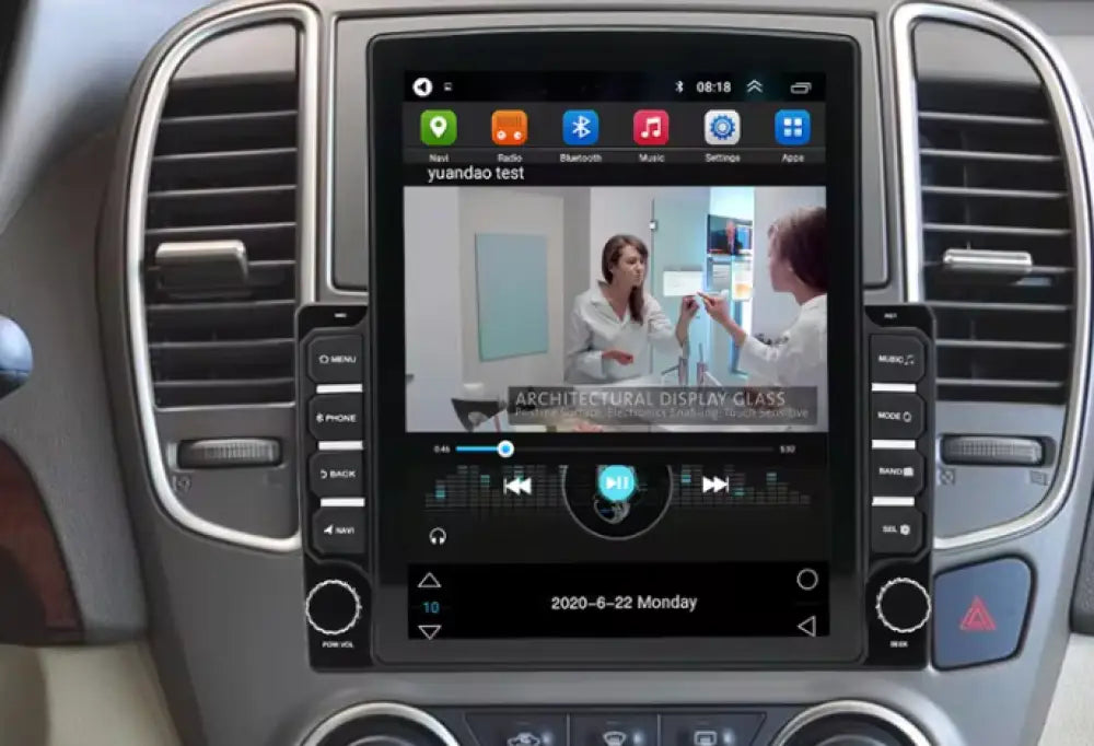 Toyota Tacoma 2005-2013 Carplaytech Wireless Carplay & Android Auto Tesla-Style Vertical 9.7 Inch