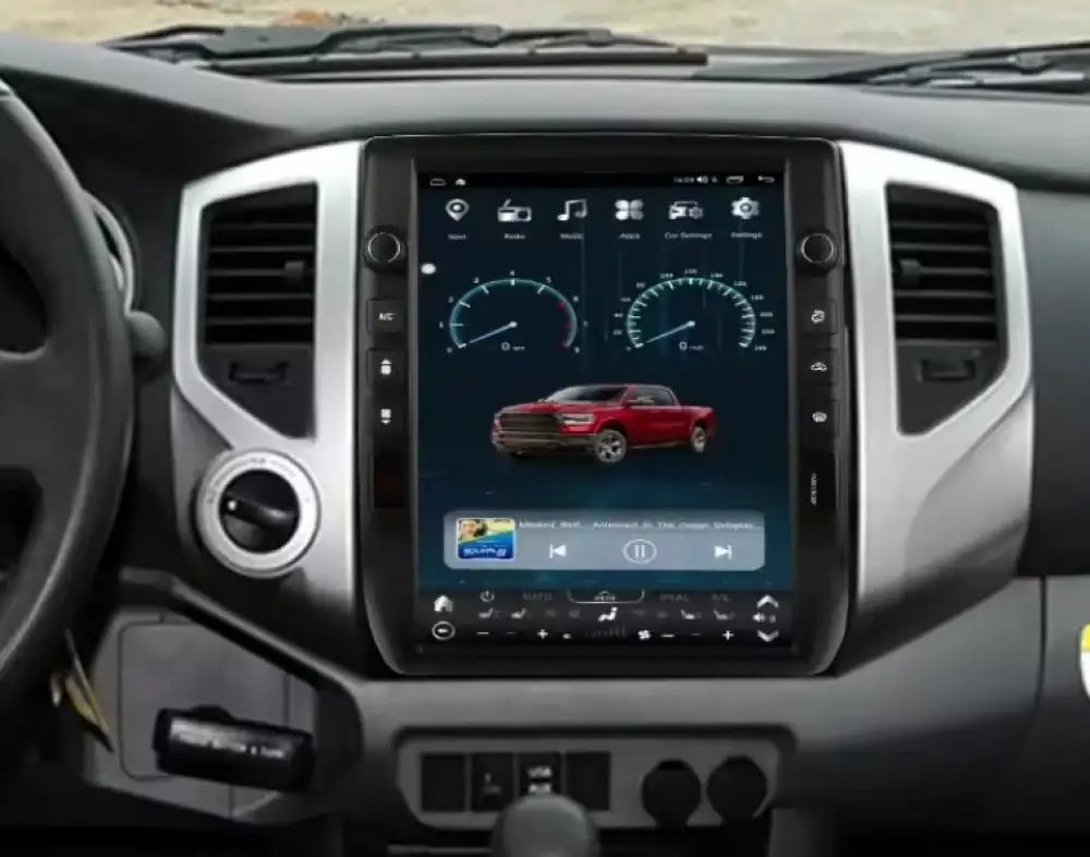 Toyota Tacoma 2005-2015 Carplaytech Wireless Carplay & Android Auto Tesla-Style Vertical 12 Inch